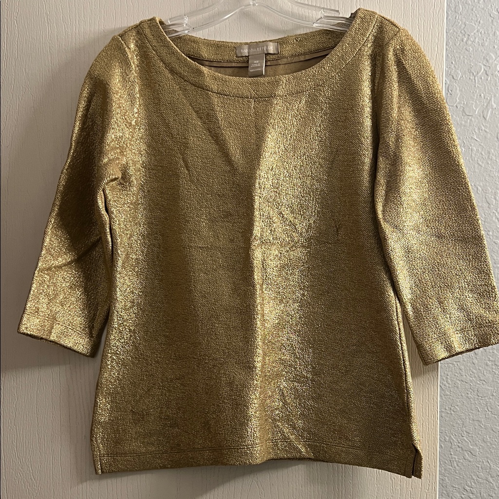 Banana Republic Gold Shimmer Blouse